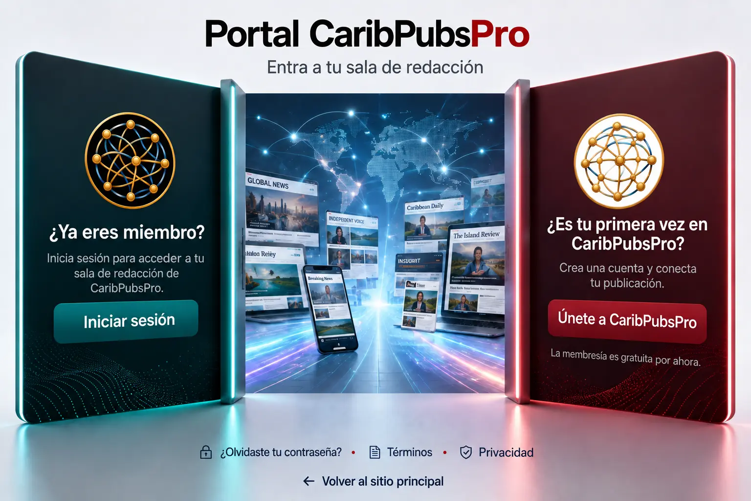 CaribPubsPro Gateway — enter the collaborative publishing network