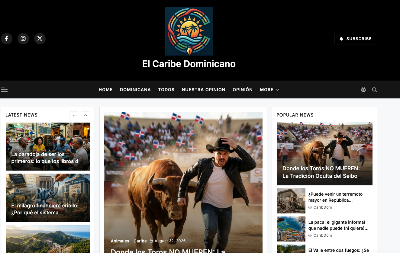 El Caribe Dominicano website