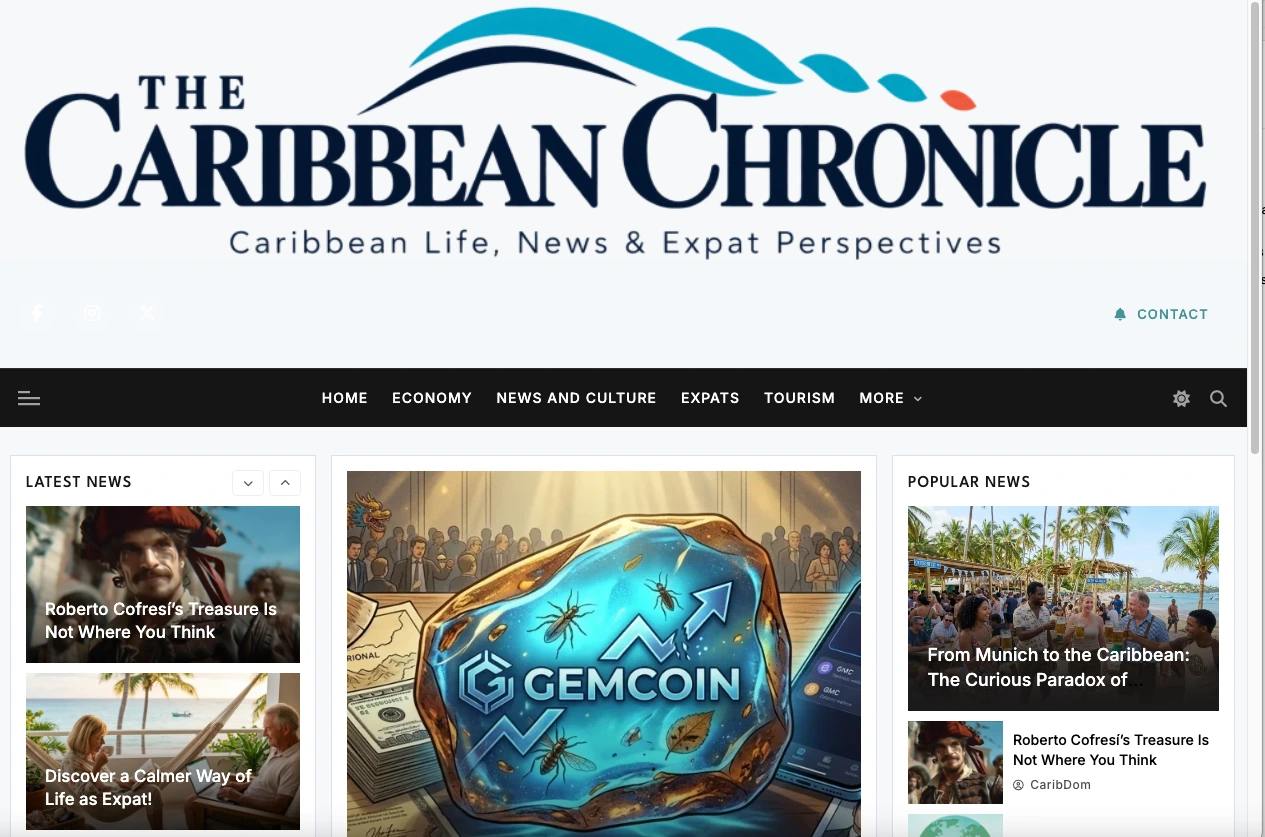 The Caribbean Chronicle website